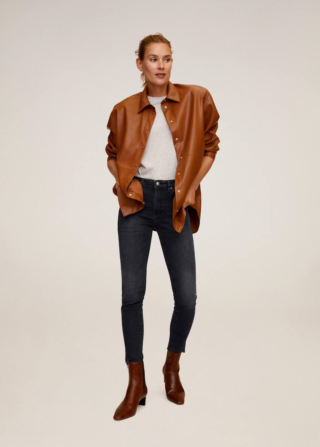 mango isa skinny cropped