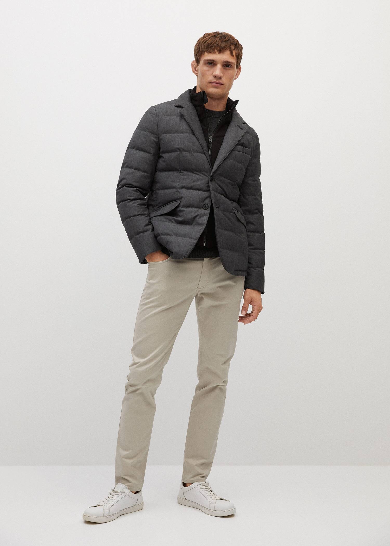 Waterproof feather down coat - General plane