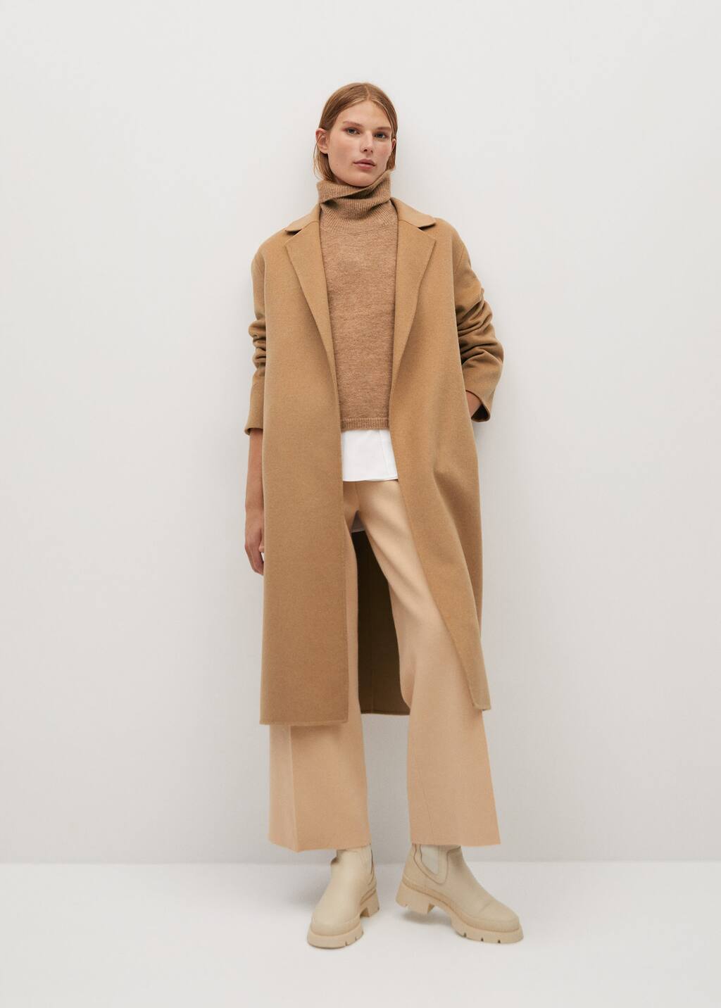 mango camel coat