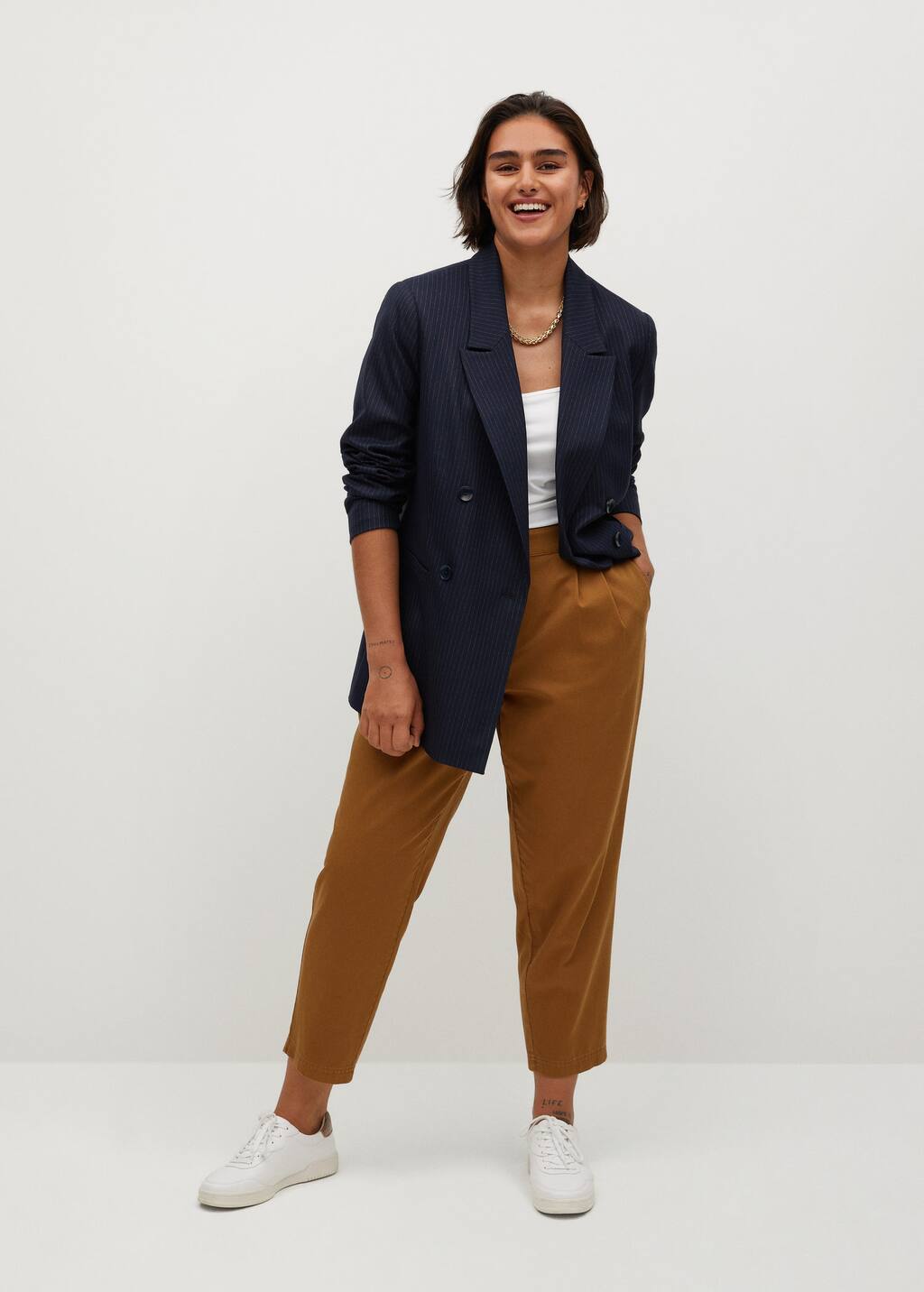 Pantalones slouchy algodón - Tallas grandes | OUTLET Andorra