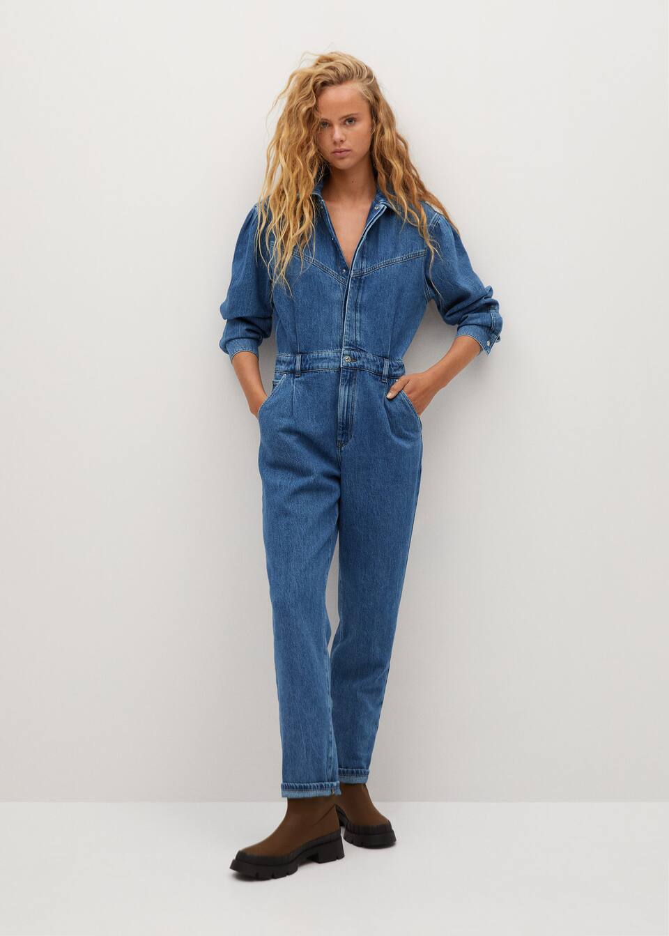 Cotton Denim Jumpsuit Women Mango United Kingdom