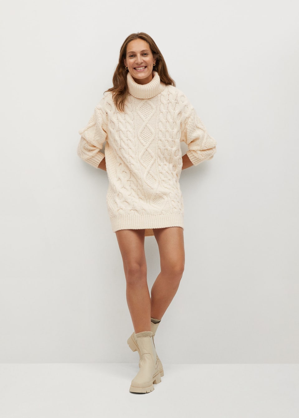 Our Selection Of The Best Winter Dresses Of 2020. Knitted turtleneck dress from Mango