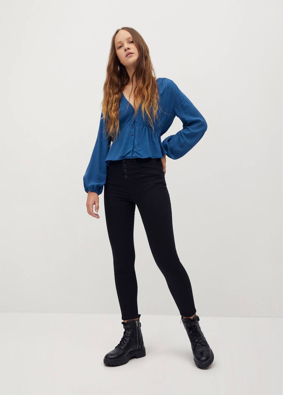 High Waist Jeans Girls Mango Kids South Korea