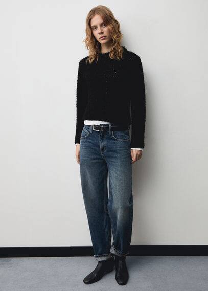 Mango - Pull Noir - Xl - Femme In Black