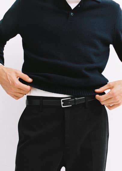 Ceinture 100 % cuir grainé