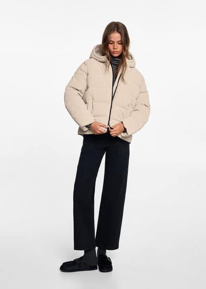 Mango Anorak In Beige