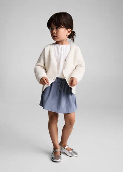 Jupe coton velours côtelé