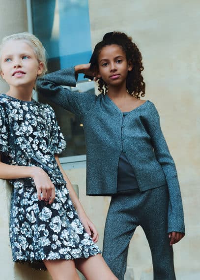 Cardigan maille Lurex