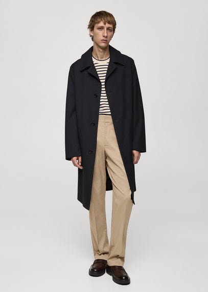 Trench oversize comfort stretch