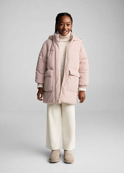 Anorak matelassé à poches