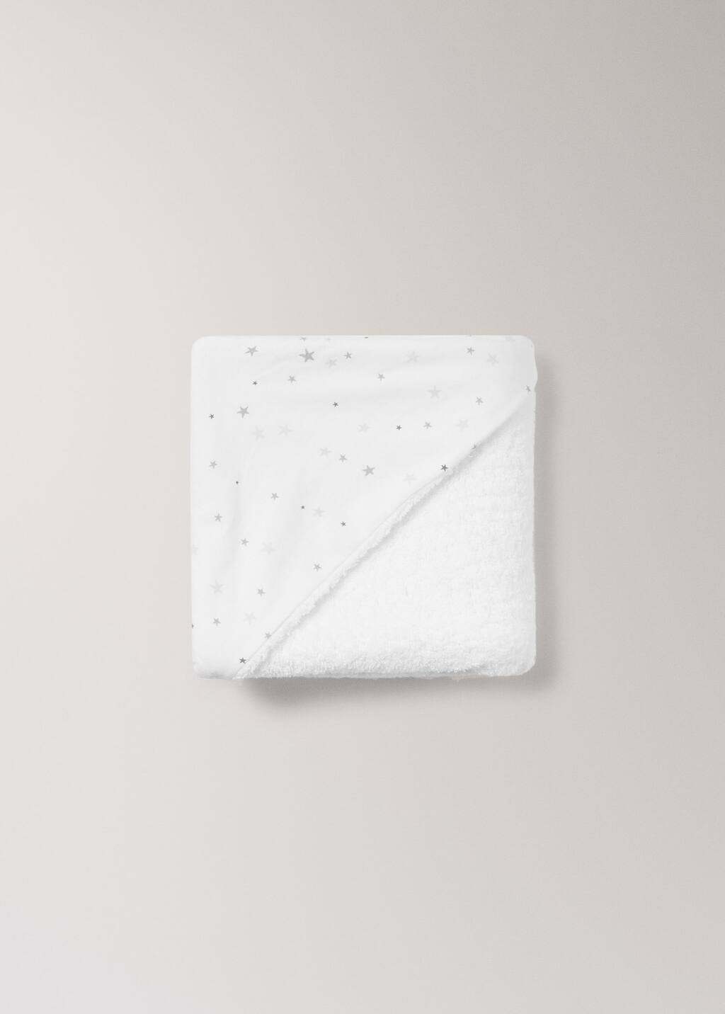 Children’s bath cape with star print