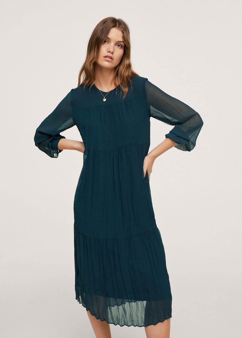 mango basics dress