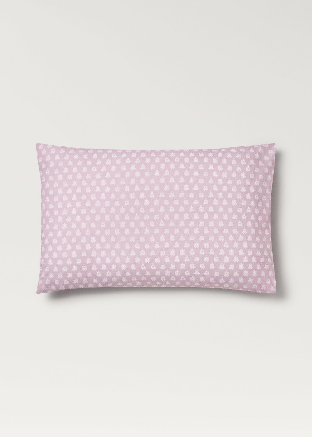 Mango Home Kids Pillowcase Cotton Percale Turtle Print 50x75 Cm In Medium Pink