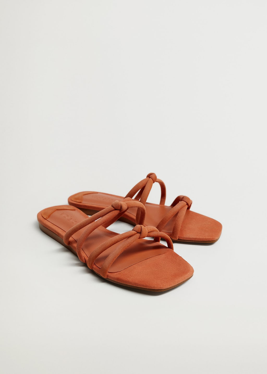 Suede flat sandals - Medium plane