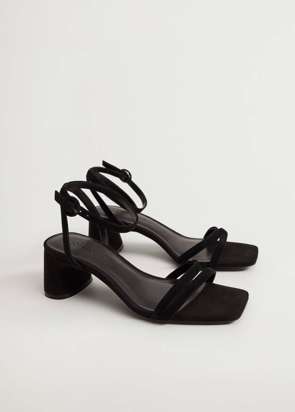 Mango Heel leather sandals 87005693 99