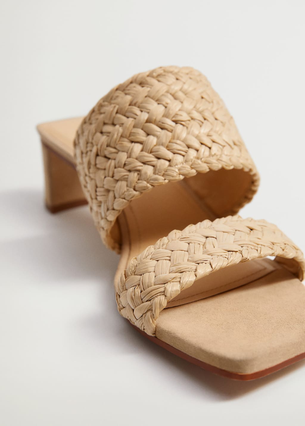 raffia heeled sandals