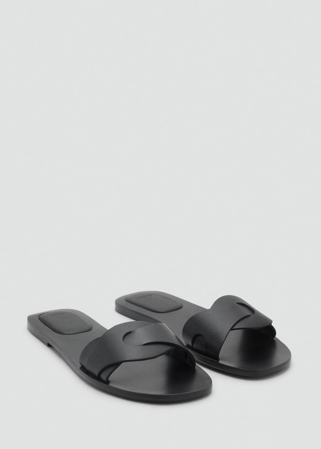 Mango Teen Leather Sandals With Straps