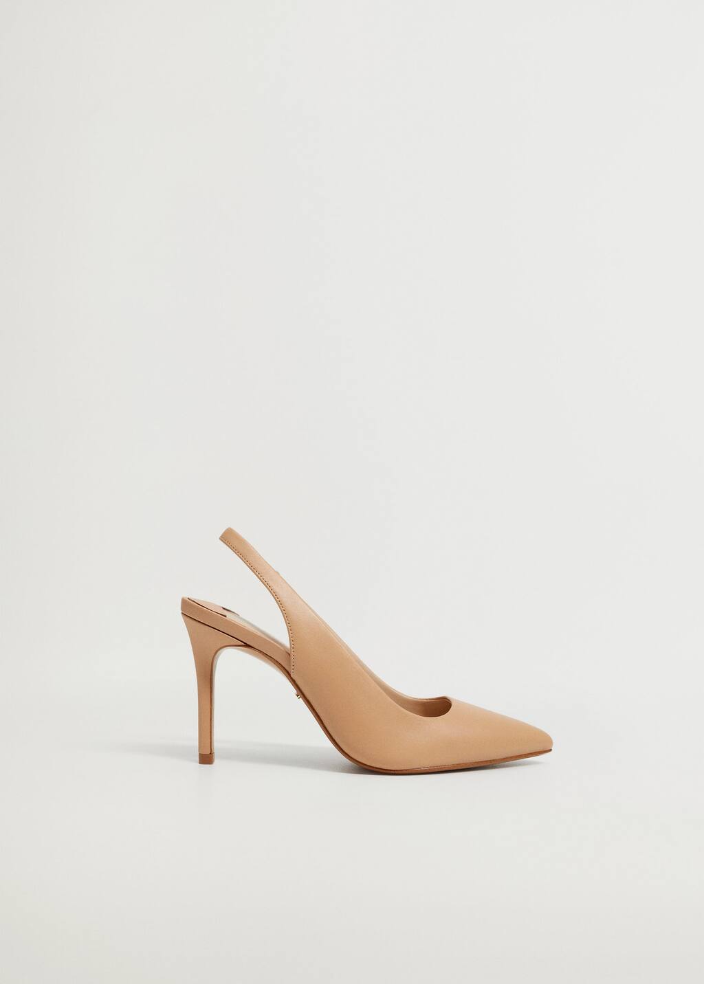 mango slingback leather shoes