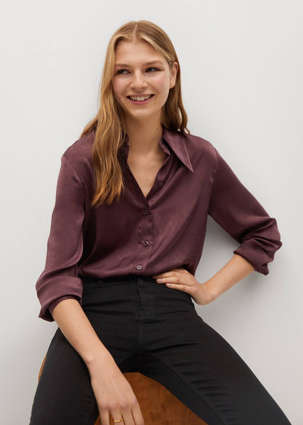Mango Yüksek bel pamuklu jegging 4 Mango Yüksek bel pamuklu jegging 5