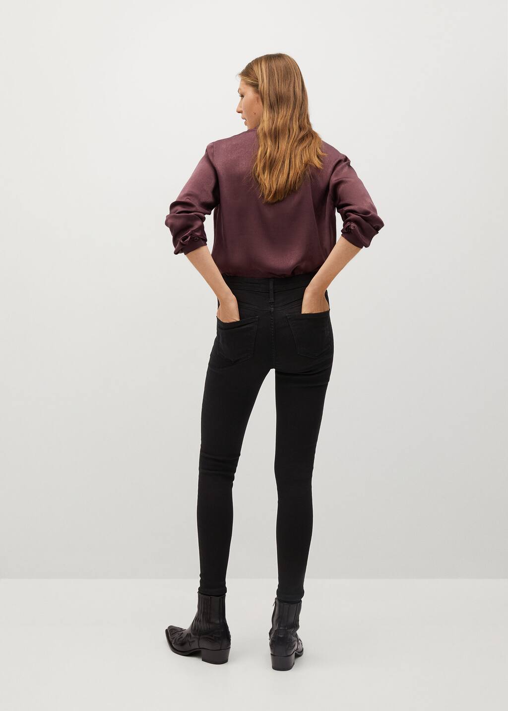 Mango Jegging coton taille haute. 3