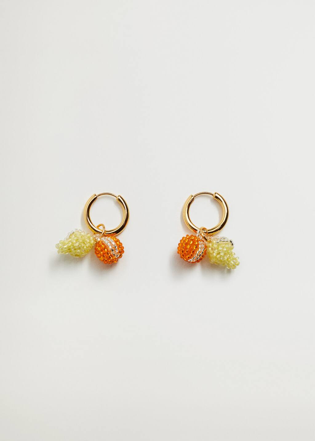 Maggie \u2022 Earrings creoles with crystal pendant \u2022 Crystal pendant \u2022 earrings ear pendant ear earrings chainneck \u2022 Creoles \u2022 gold