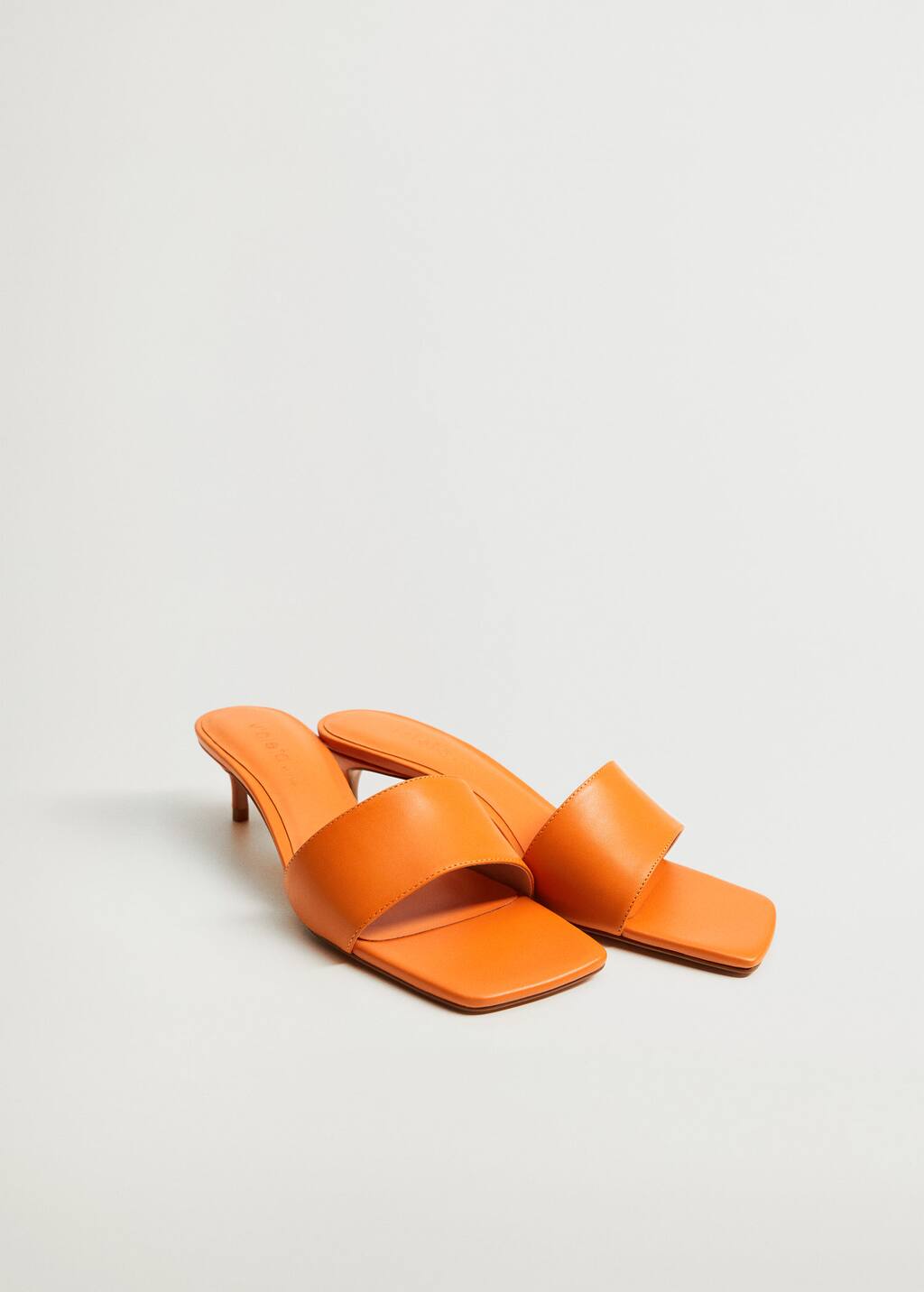 Mango Heel leather sandals 87015687 20