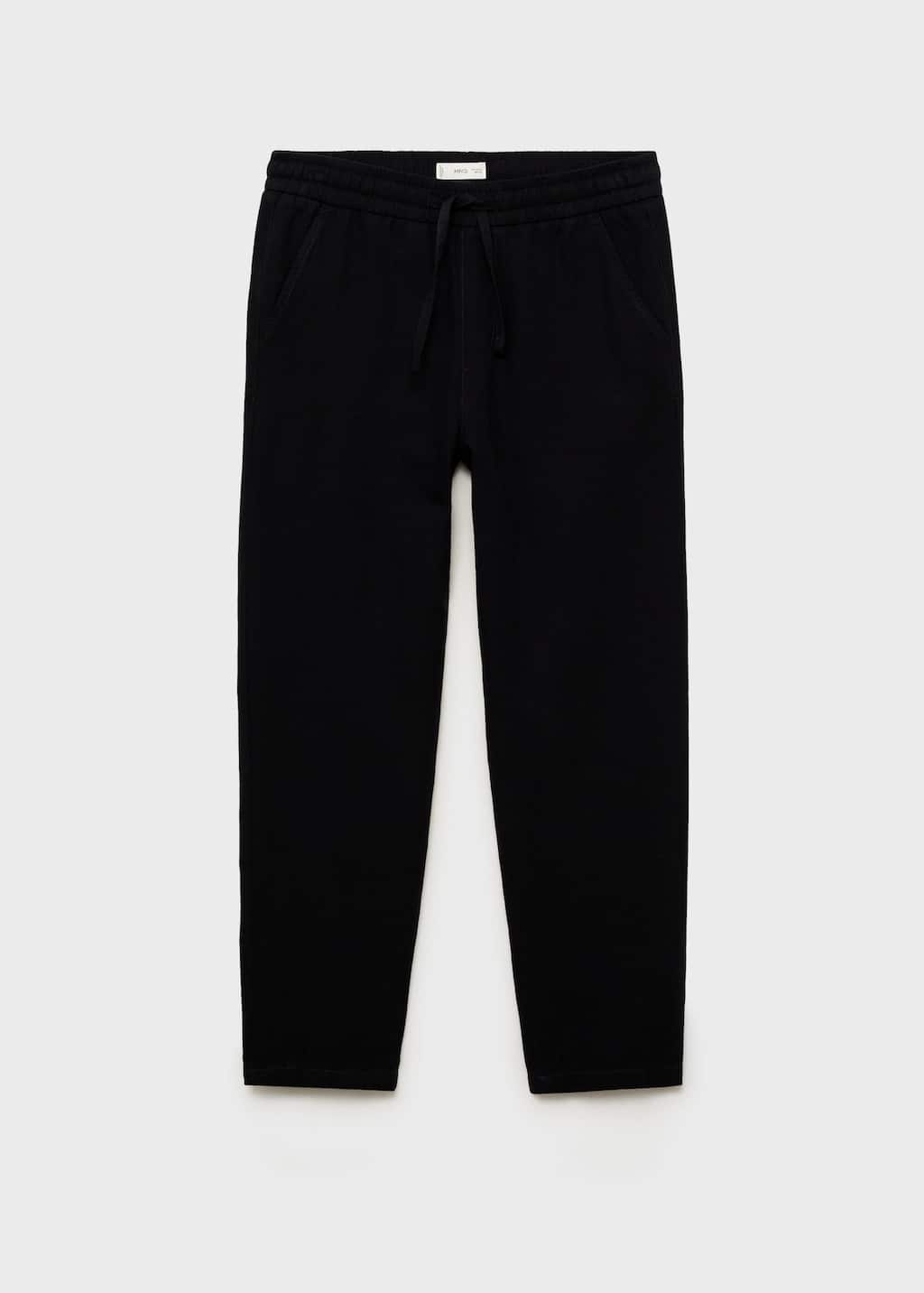 Mango Teen Trousers Black In Black