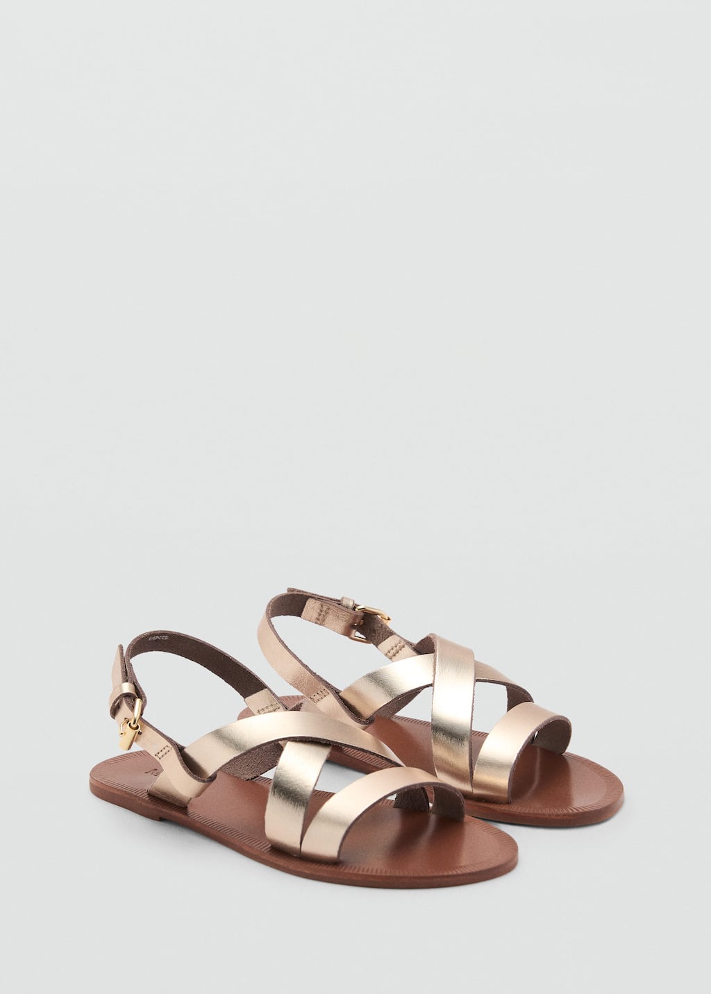 Mango Sandals Gold In Gold