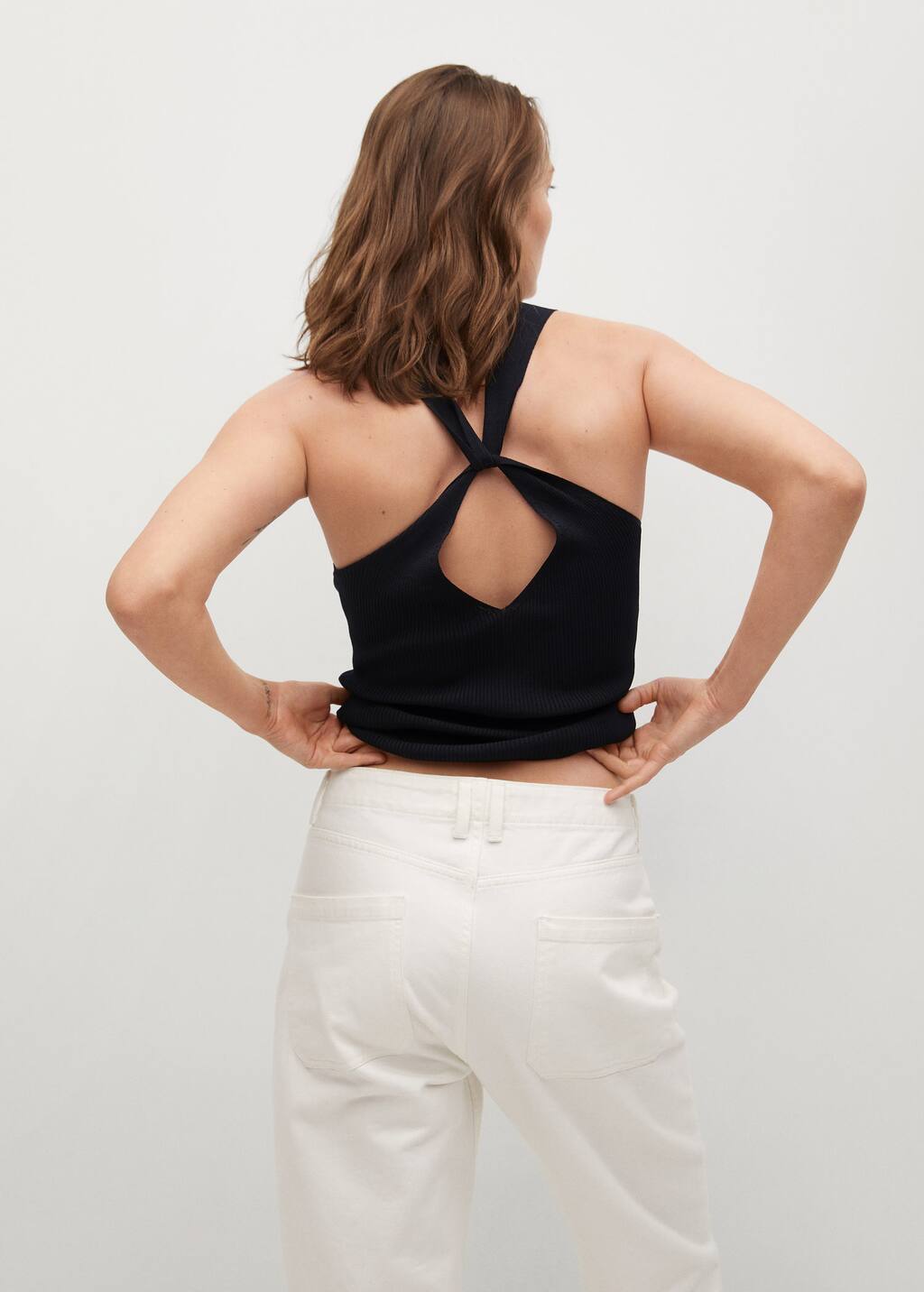 Ribbed knit shirt womens Clearance