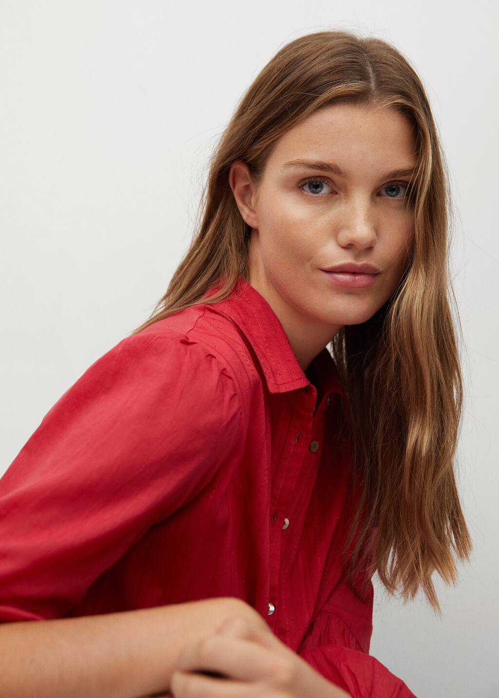 mango buttoned midi dress