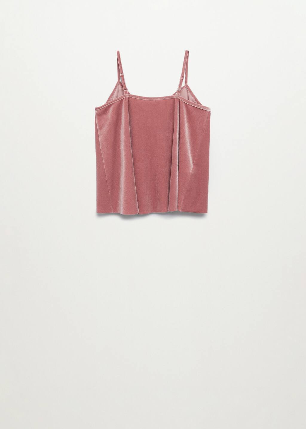 velvet spaghetti strap top