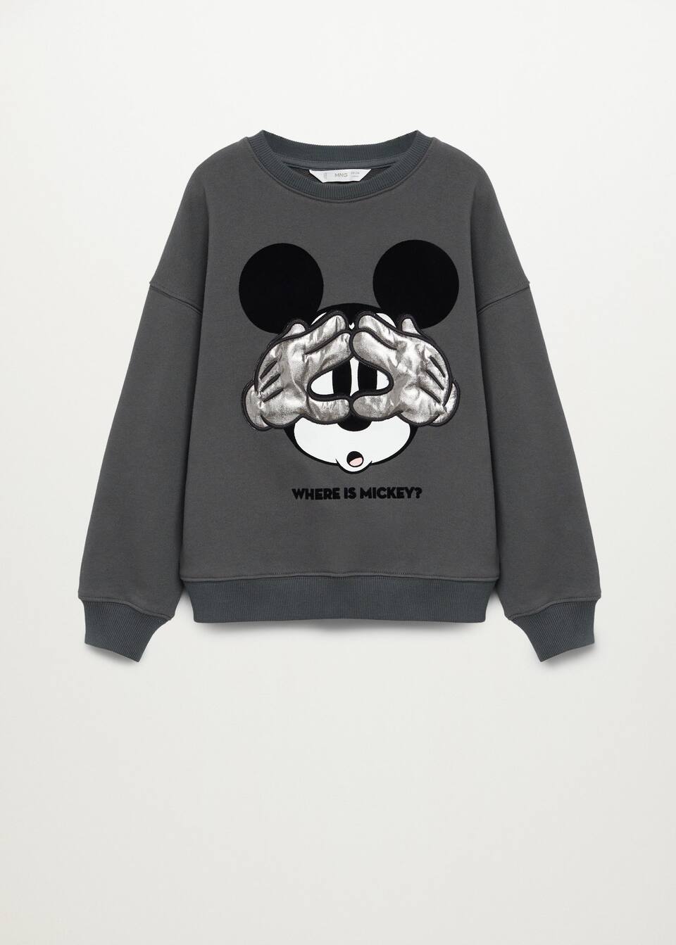 Mickey Mouse Embossed Sweatshirt Woman Mango Mauritius