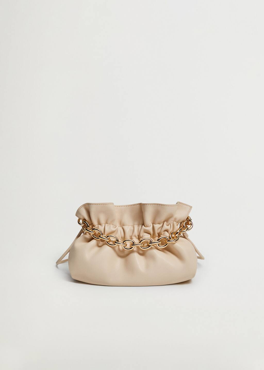 leather bucket bag mango