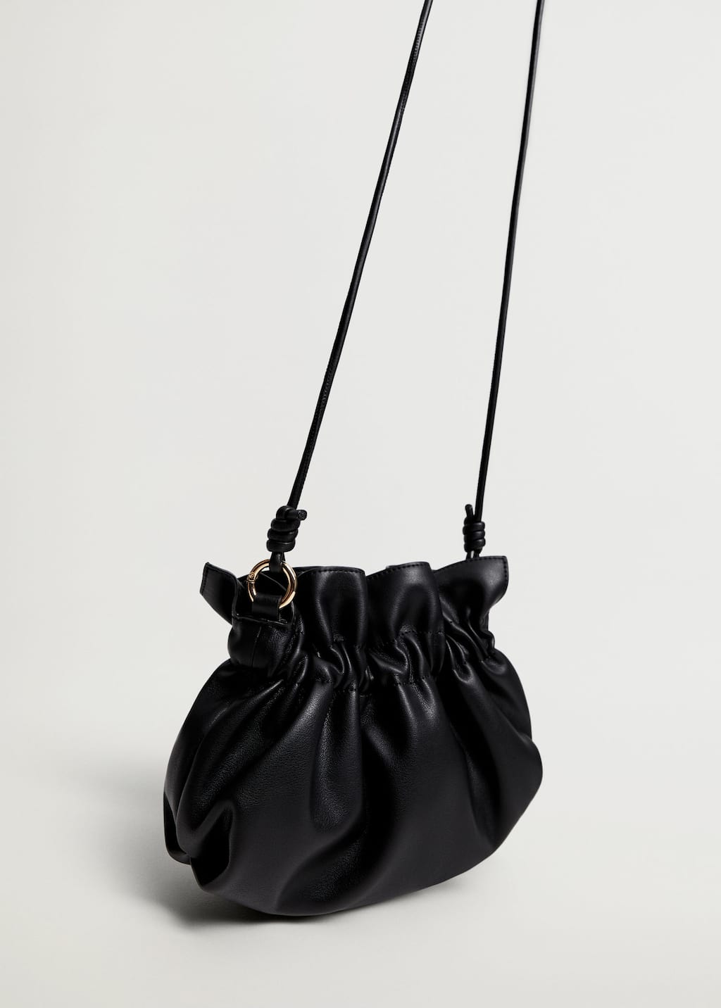 leather bucket bag mango