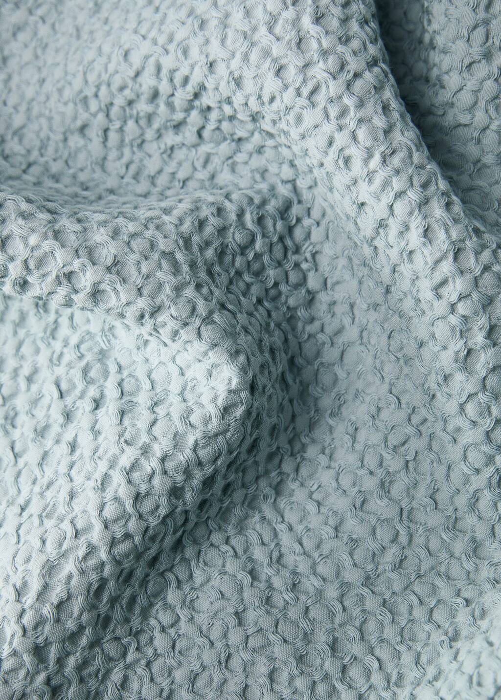 Cotton percale waffle duvet cover for 90 cm bed