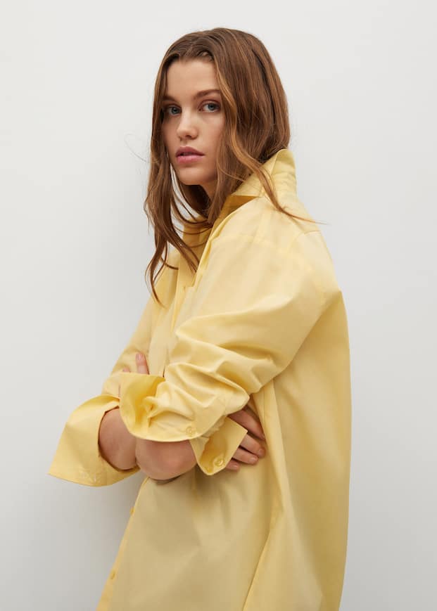 Oversize cotton shirt - Details of the article 3
