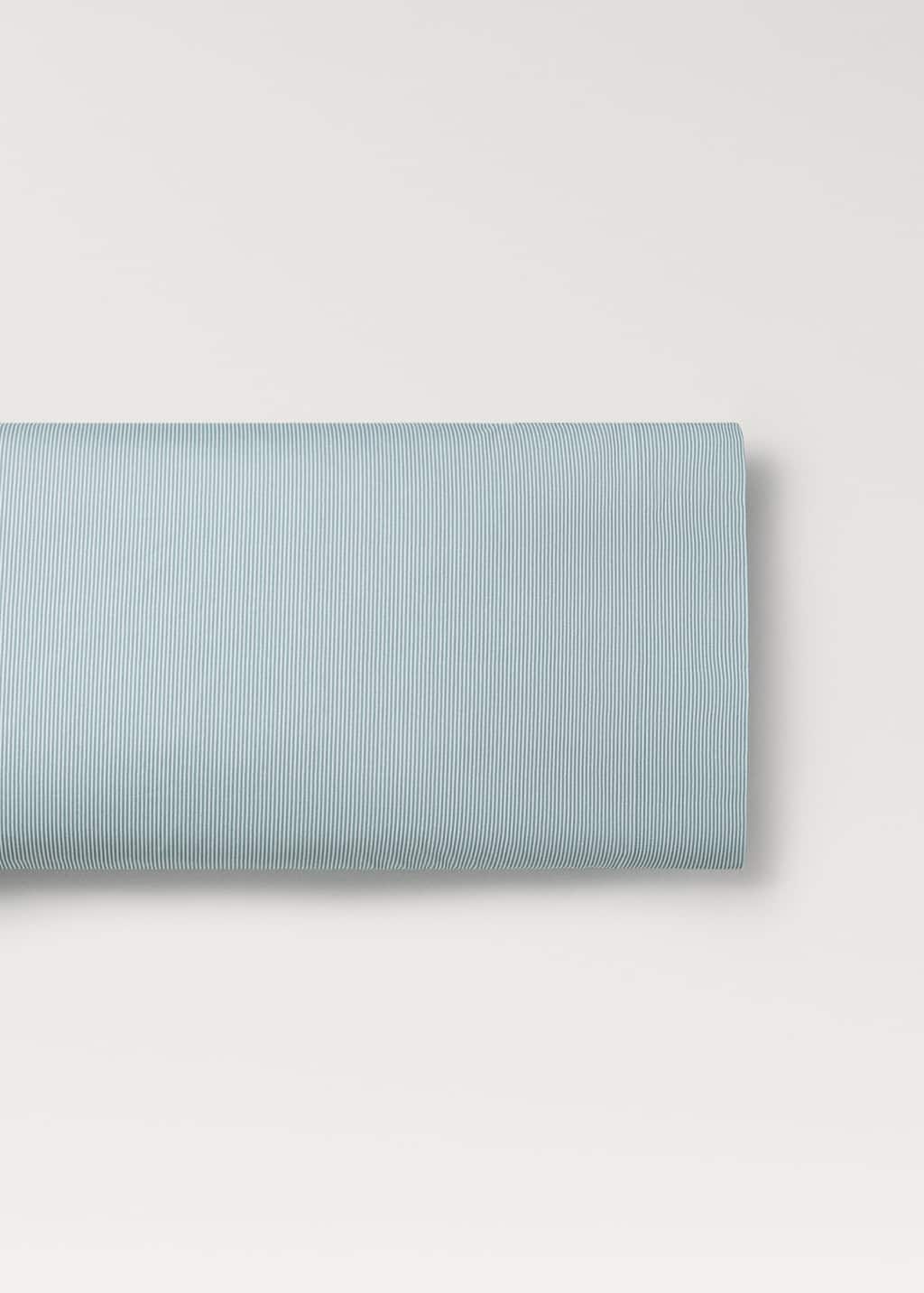 Mango Home Taie D'oreiller Enfant Coton Percale Rayures 45x110 Cm Vert D´eau - Home - 45x110cm -  In Aqua Green