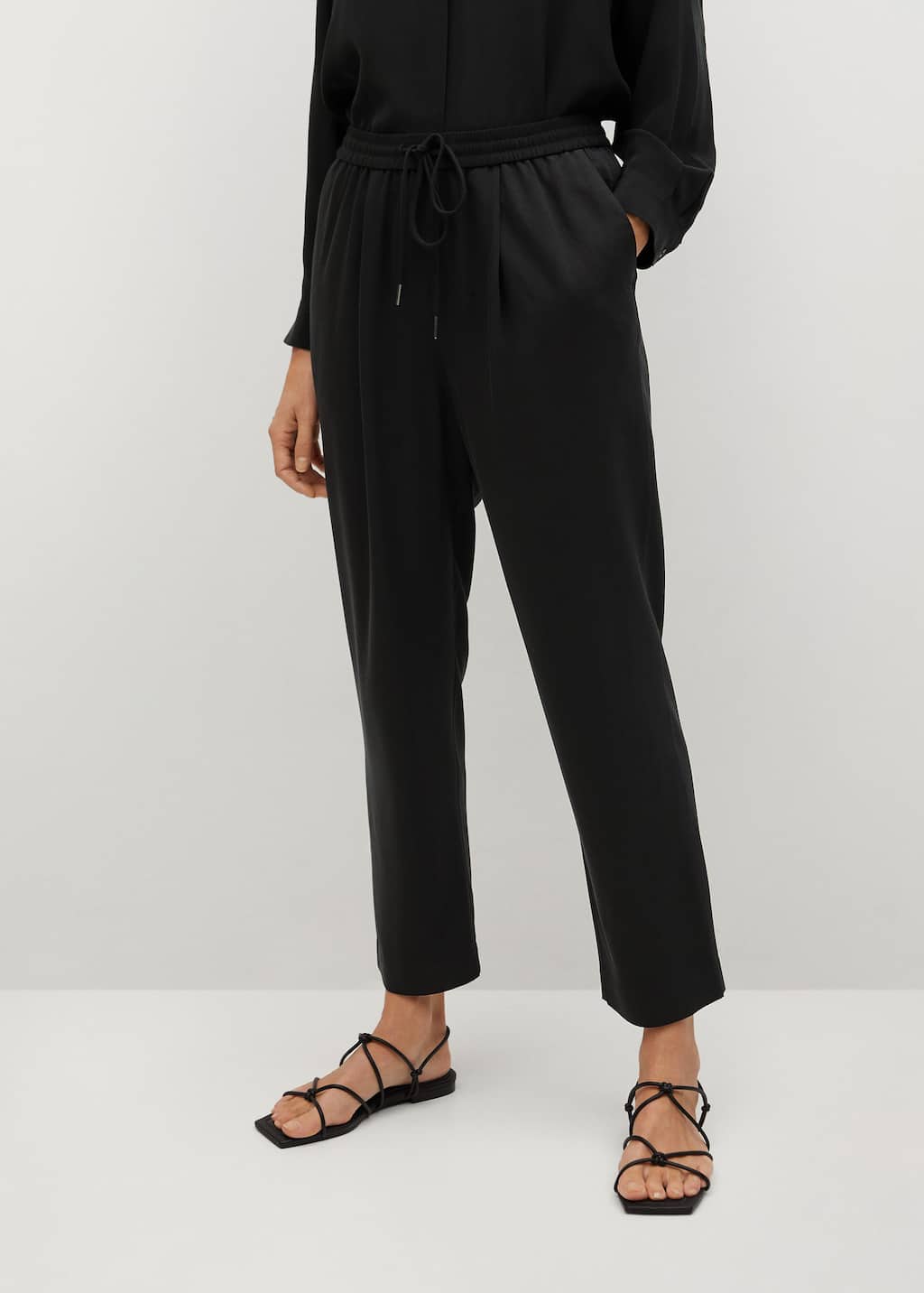 Pantalon fluide noir Clearance