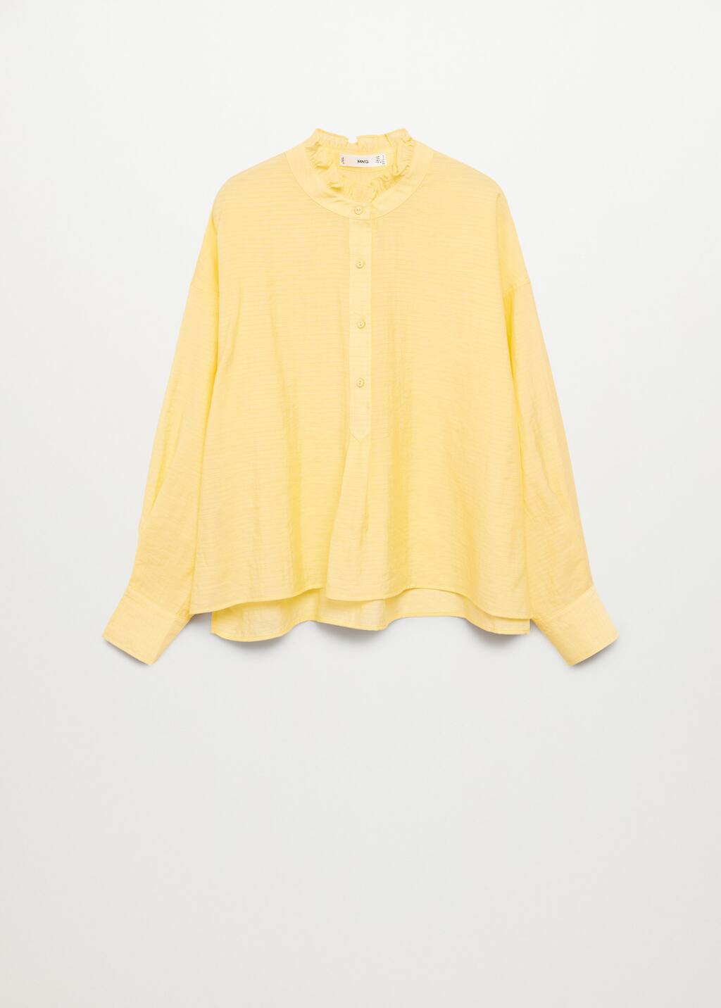 mango textured flowy blouse