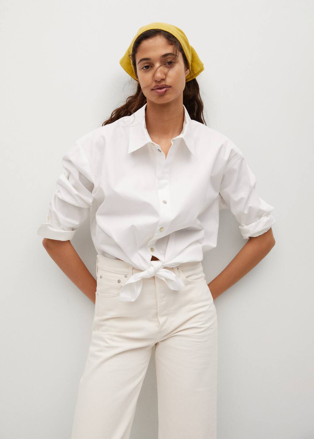 High-waist wideleg jeans - Women | Mango USA