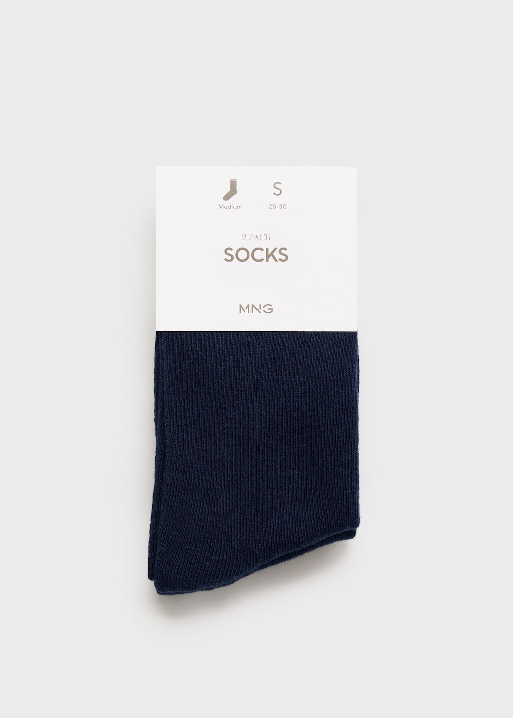 MANGO PACK 2 PAIRES DE CHAUSSETTES UNIES BLEU MARINE FONCÉ - ENFANTS - M - MANGO KIDS