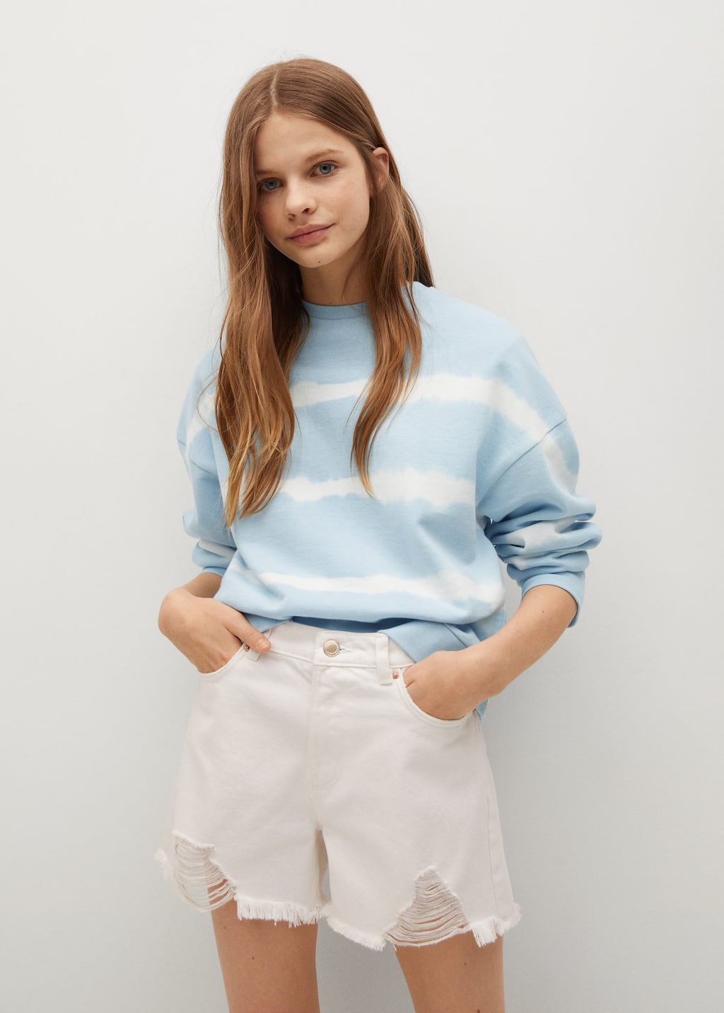 tie dye cotton sweatshirt