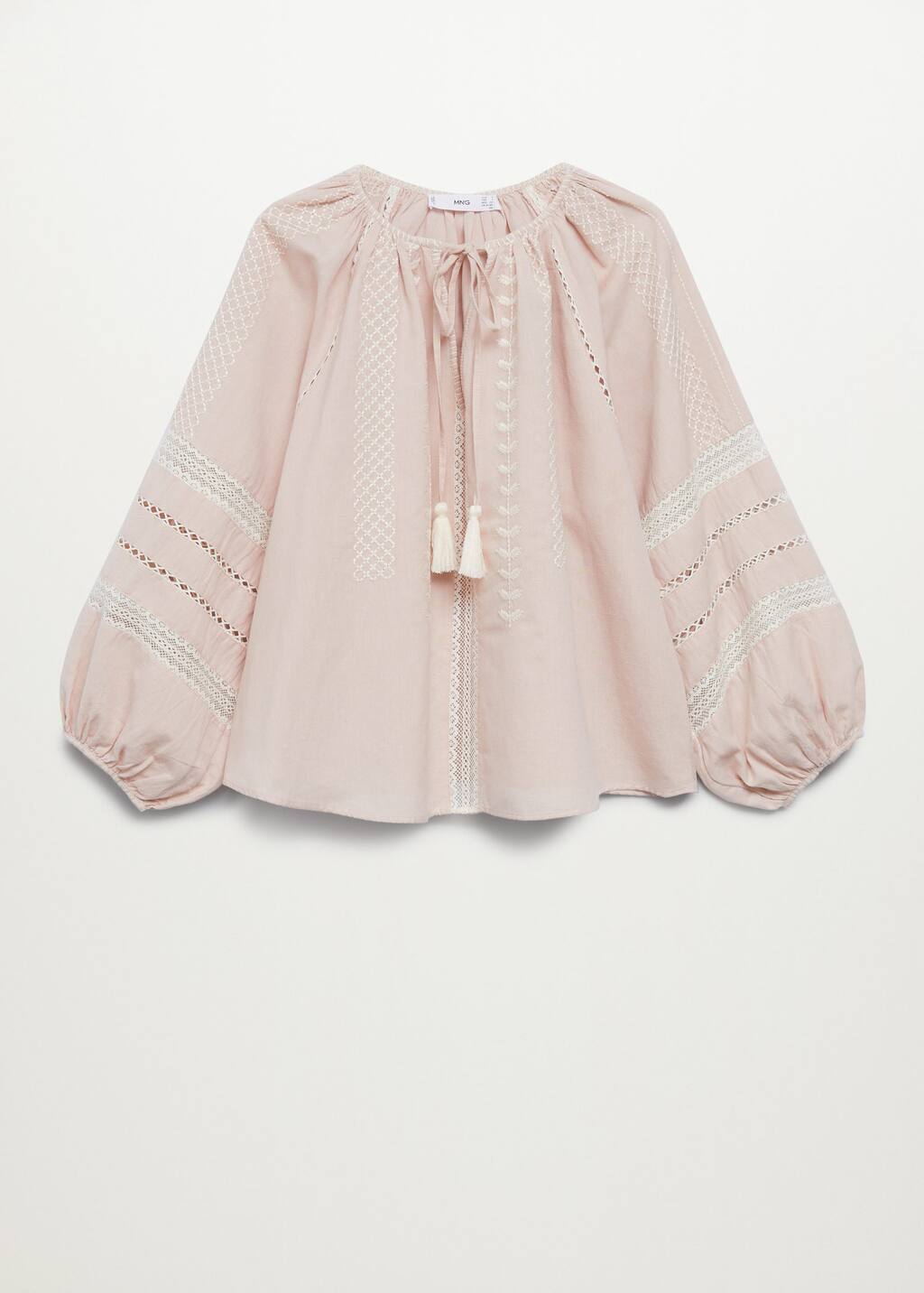 Linen embroidered blouse Clearance