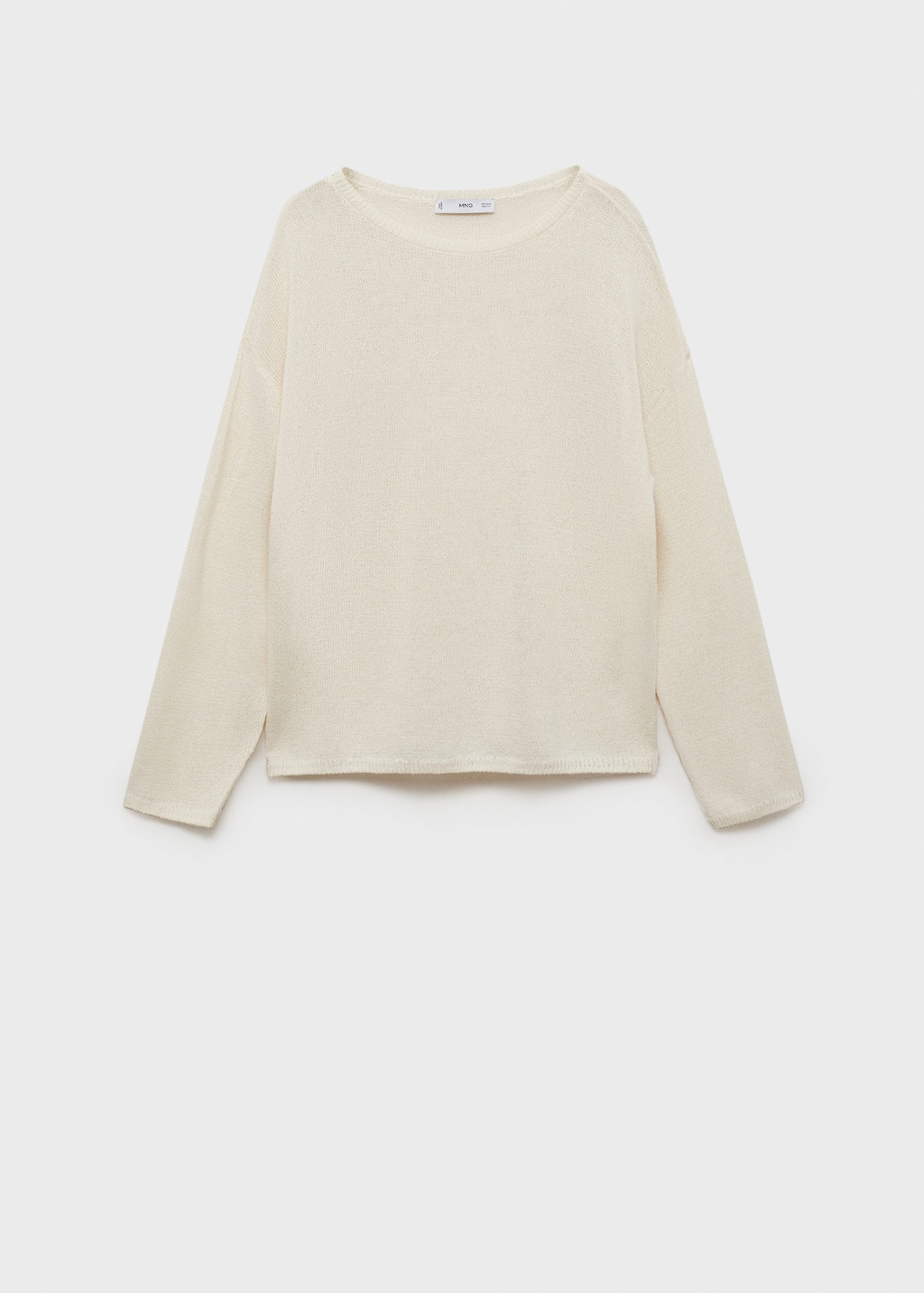 Mango Sweater Ecru In Écru