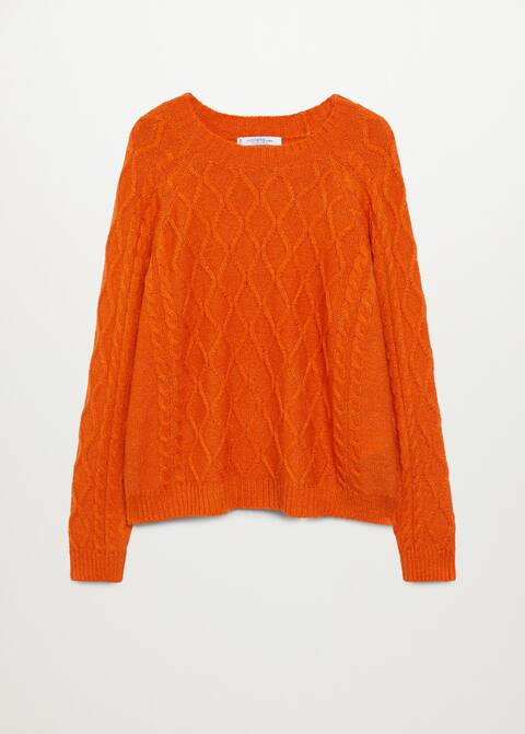 Striped Knit Sweater Plus Sizes Violeta By Mango Ukraine