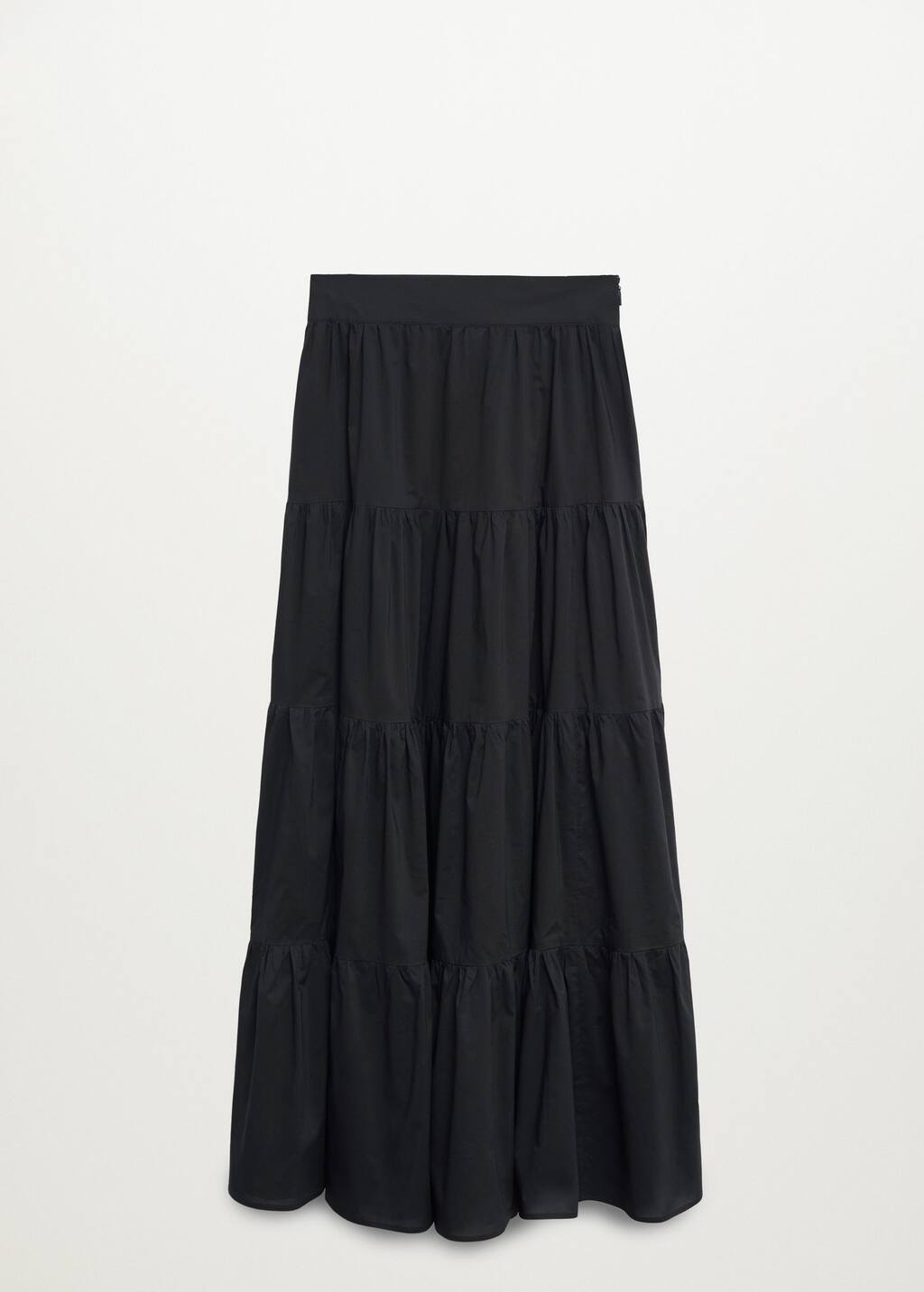 flared ruffle skirt