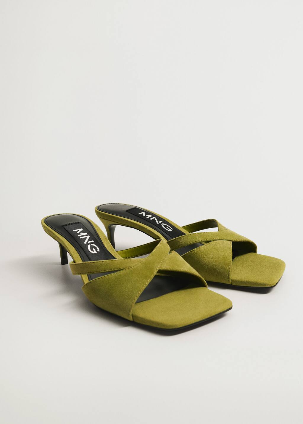 Mango Straps heel leather sandals 87035657 43