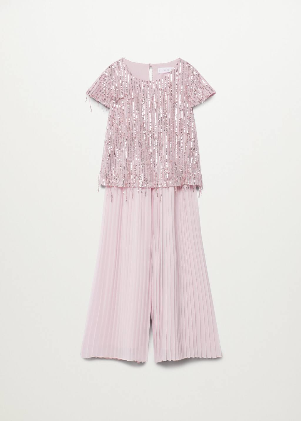 Mango Pleated sequin jumpsuit 87036306 81