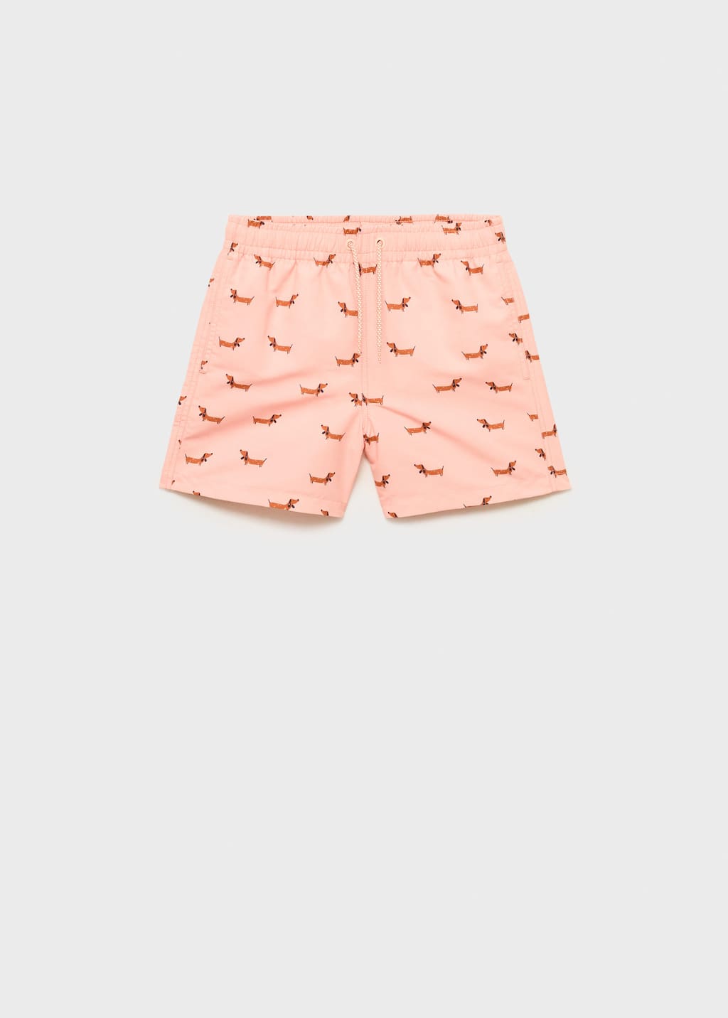 Mango Printed Swimming Trunks Orange In Orange