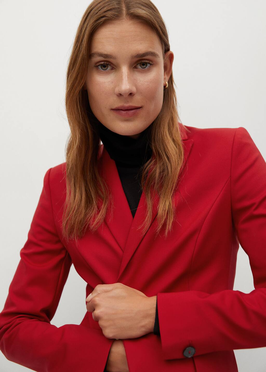 mango red blazer